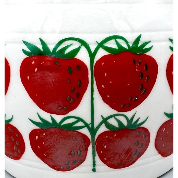 Arabia of Finland Strawberry Jam Jar Pot w/Lid Pomona Raija Uosikkinen 1960's - Picture 3 of 10
